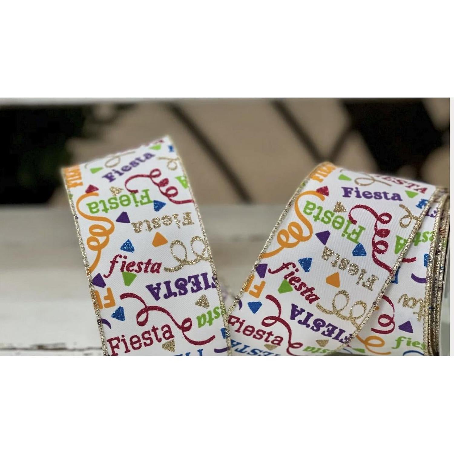 Shop For 2.5" Fiesta Ribbon: Multi (10 Yards) at Michelle's aDOORable Creations