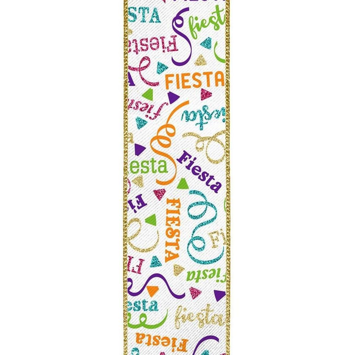 Shop For 2.5" Fiesta Ribbon: Multi (10 Yards) at Michelle's aDOORable Creations