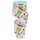 Shop For 2.5" Furry Elf Legs Ribbon: White (10 Yards) at Michelle's aDOORable Creations