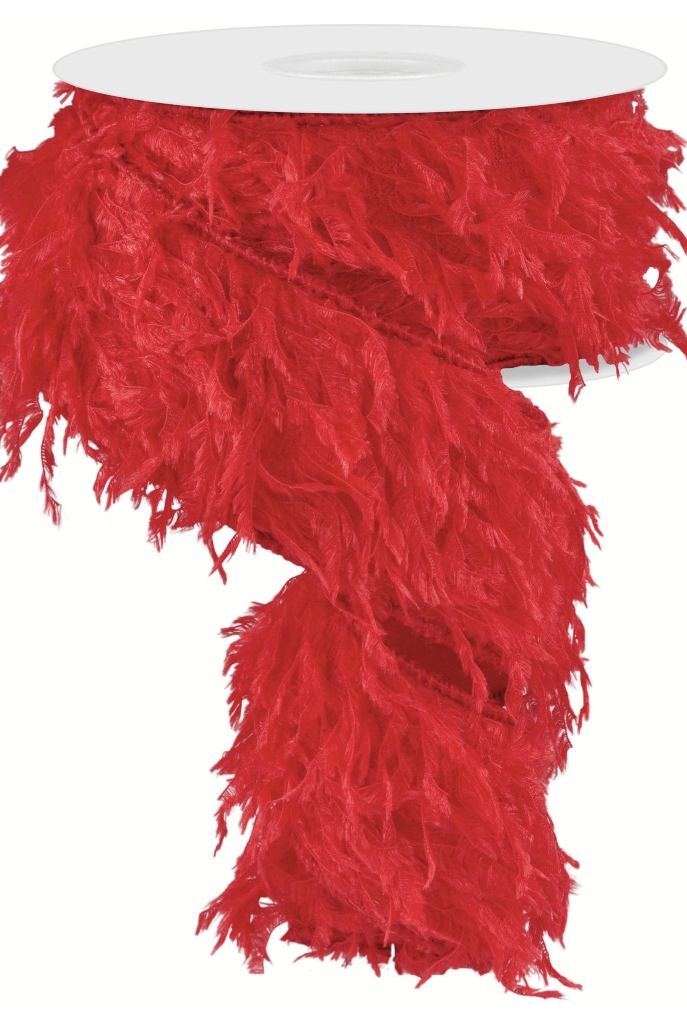 Shop For 2.5" Furry Ribbon: Red (10 Yards) at Michelle's aDOORable Creations