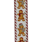 Shop For 2.5" Gingerbread Boy Girl Ribbon: White (10 Yards) at Michelle's aDOORable Creations