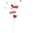 Shop For 25" Glitter Cupid Spray: Red/White at Michelle's aDOORable Creations