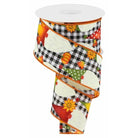 Shop For 2.5" Gnome Pumpkin Ribbon: White (10 Yards) at Michelle's aDOORable Creations