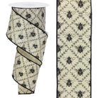 Shop For 2.5" Honey Bee Trellis On Metallic Ribbon: Gold (10 Yards) at Michelle's aDOORable Creations