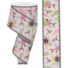 Shop For 2.5" Hummingbirds Stripe Edge Ribbon: Pink (10 Yards) at Michelle's aDOORable Creations