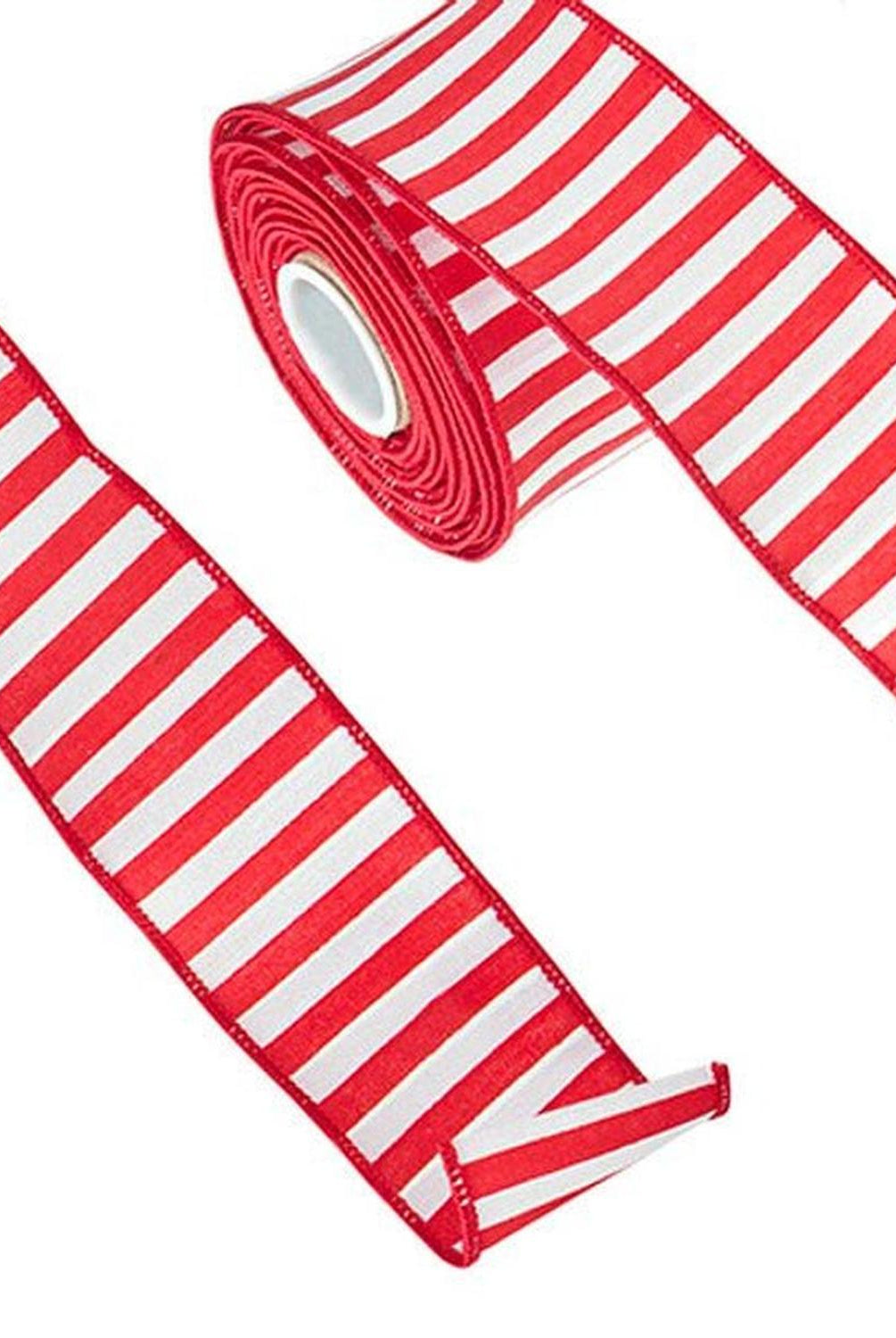 Shop For 2.5" Make Me A Candy Striper Ribbon: Red (10 Yards) at Michelle's aDOORable Creations