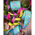 Shop For 2.5" Merry and Bright Snowflake Ribbon: Blue (25 Yards) at Michelle's aDOORable Creations