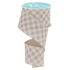 Shop For 2.5" Multi Circles and Dots Ribbon: Natural (10 Yards) at Michelle's aDOORable Creations