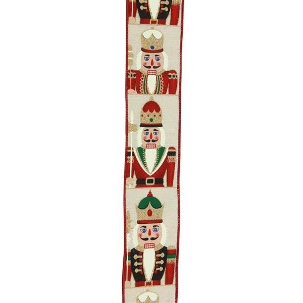 Shop For 2.5" Nutcrackers Ribbon: Light Natural (10 Yards) at Michelle's aDOORable Creations
