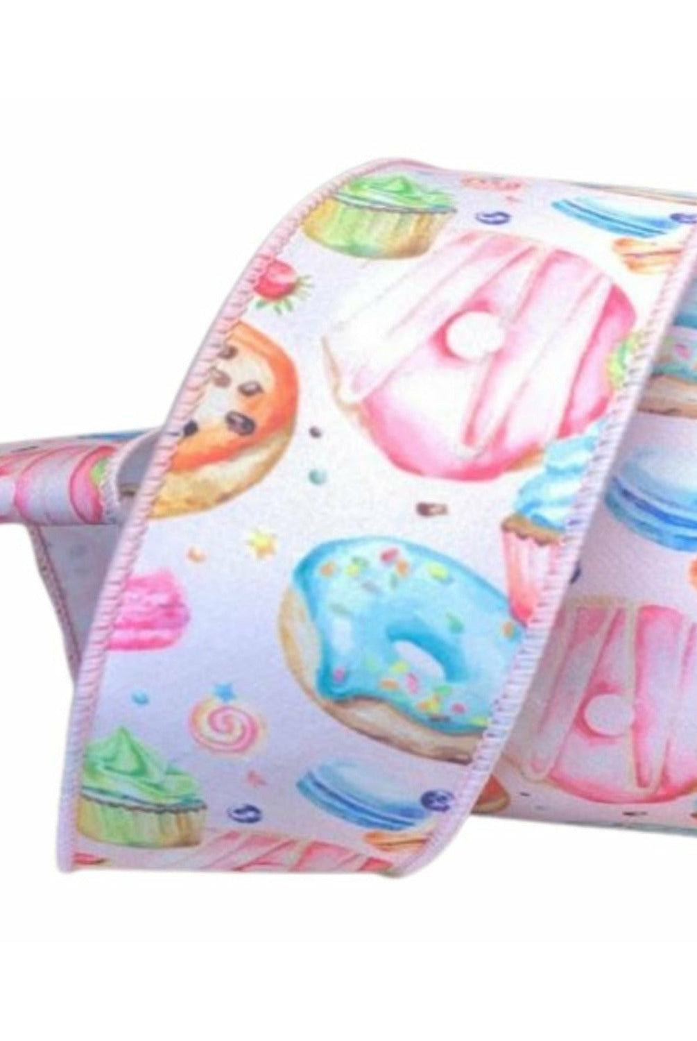 Shop For 2.5" Pastel Pastries Ribbon: Pink at Michelle's aDOORable Creations
