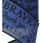 Shop For 2.5" Police Support Ribbon: Black & Royal Blue (10 Yards) at Michelle's aDOORable Creations