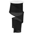 Shop For 2.5" Royal Burlap Ribbon: Black (10 Yards) at Michelle's aDOORable Creations