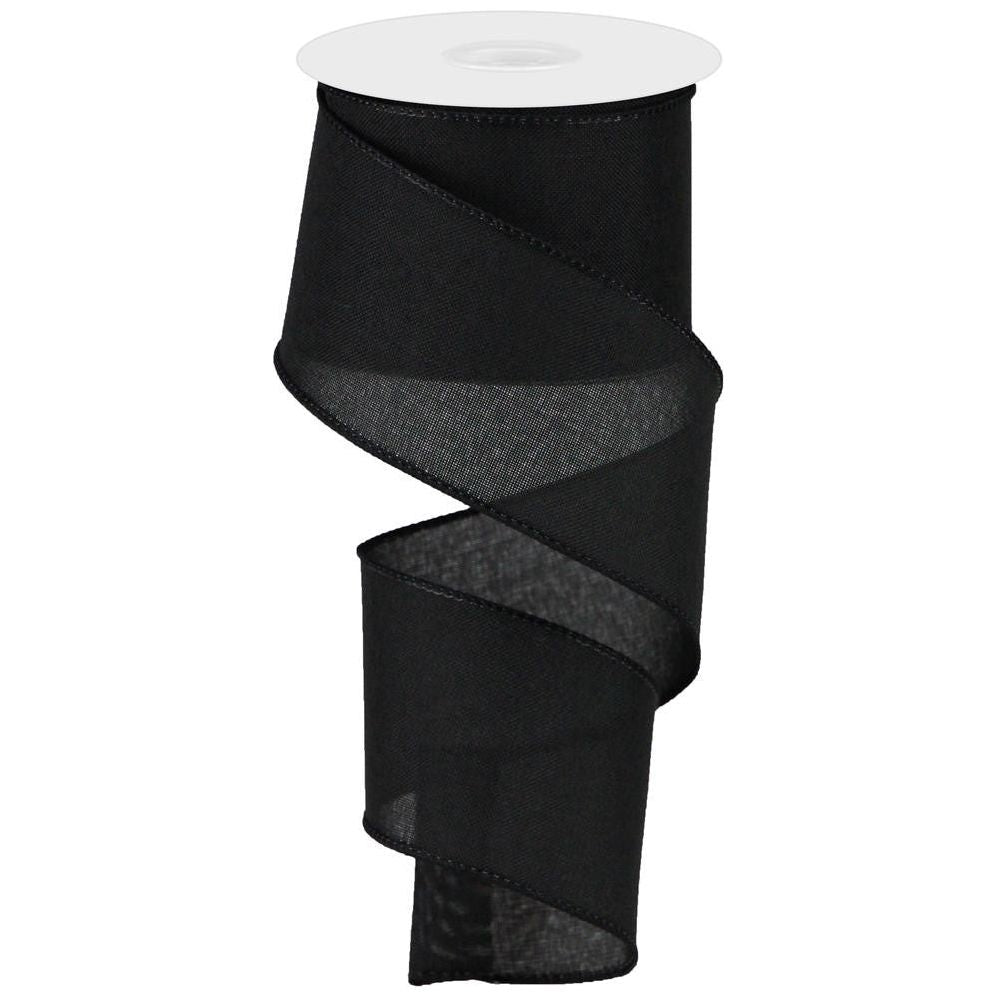 Shop For 2.5" Royal Burlap Ribbon: Black (10 Yards) at Michelle's aDOORable Creations