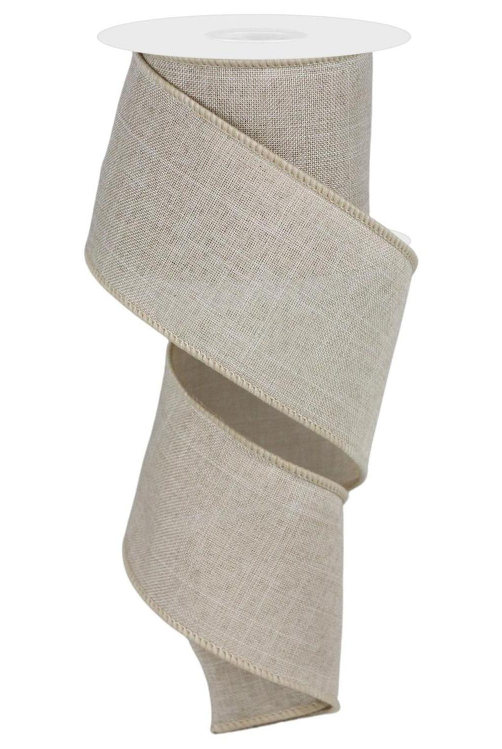 2.5" Royal Burlap Ribbon: Buff (10 Yard)
