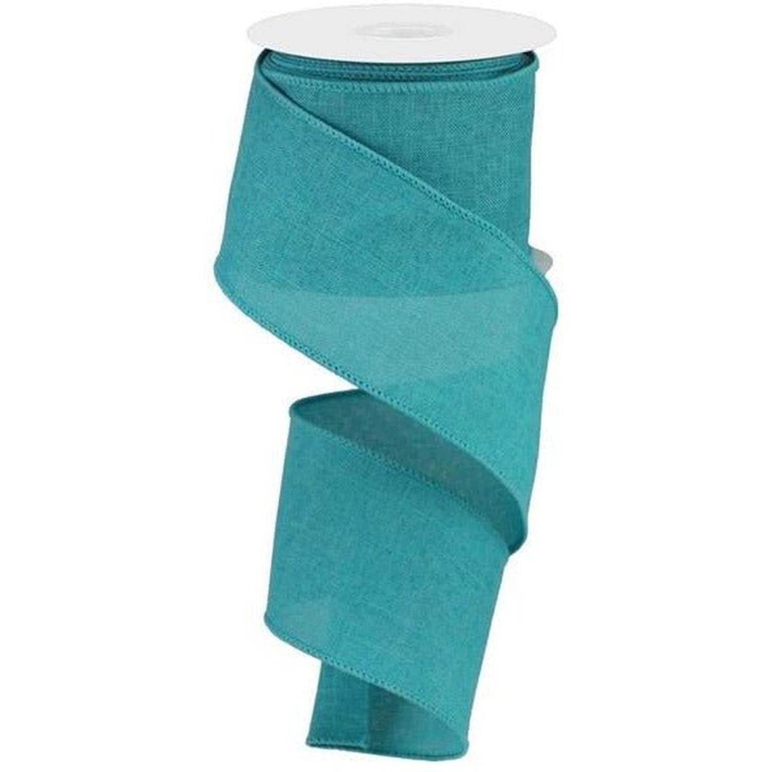 Shop For 2.5" Royal Burlap Ribbon: Light Teal (10 Yards) at Michelle's aDOORable Creations