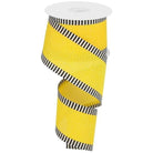 Shop For 2.5" Royal Burlap Thin Stripe Ribbon: Sun Yellow (10 Yards) at Michelle's aDOORable Creations