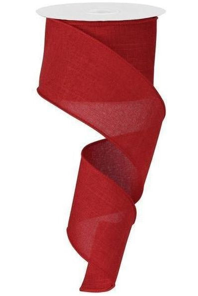 Shop For 2.5" Royal Canvas Ribbon: Red (10 Yards) at Michelle's aDOORable Creations
