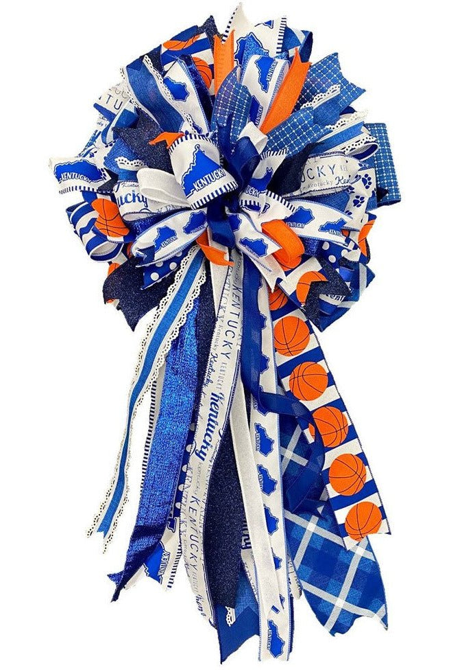 Shop For 2.5" Satin Paw Print Ribbon: Blue & White (10 Yards) at Michelle's aDOORable Creations