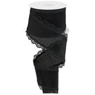 Shop For 2.5" Scalloped Edge Ribbon: Black (10 Yard) at Michelle's aDOORable Creations