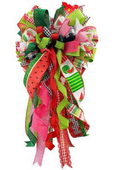 Shop For 2.5" Scalloped Edge Ribbon: Red/Lime Green (10 Yards) at Michelle's aDOORable Creations