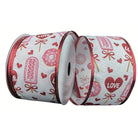 Shop For 2.5" Valentine Candy and Donuts Ribbon: White (10 Yards) at Michelle's aDOORable Creations