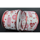 Shop For 2.5" Valentine Candy and Donuts Ribbon: White (10 Yards) at Michelle's aDOORable Creations