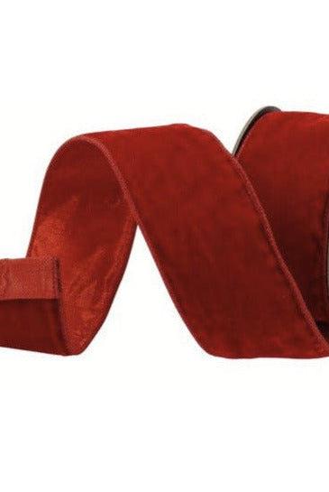 Shop For 2.5" Velvet Luster Ribbon: Red (10 Yards) at Michelle's aDOORable Creations