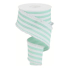 Shop For 2.5" Vertical Stripe Drift Ribbon: Mint Green (10 Yards) at Michelle's aDOORable Creations