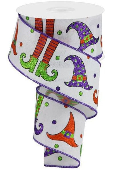 Shop For 2.5" Witch Hat and Legs Ribbon: White (10 Yards) at Michelle's aDOORable Creations