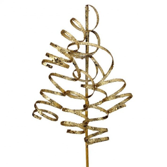 Shop For 26" Glitter Curly Spray: Gold at Michelle's aDOORable Creations