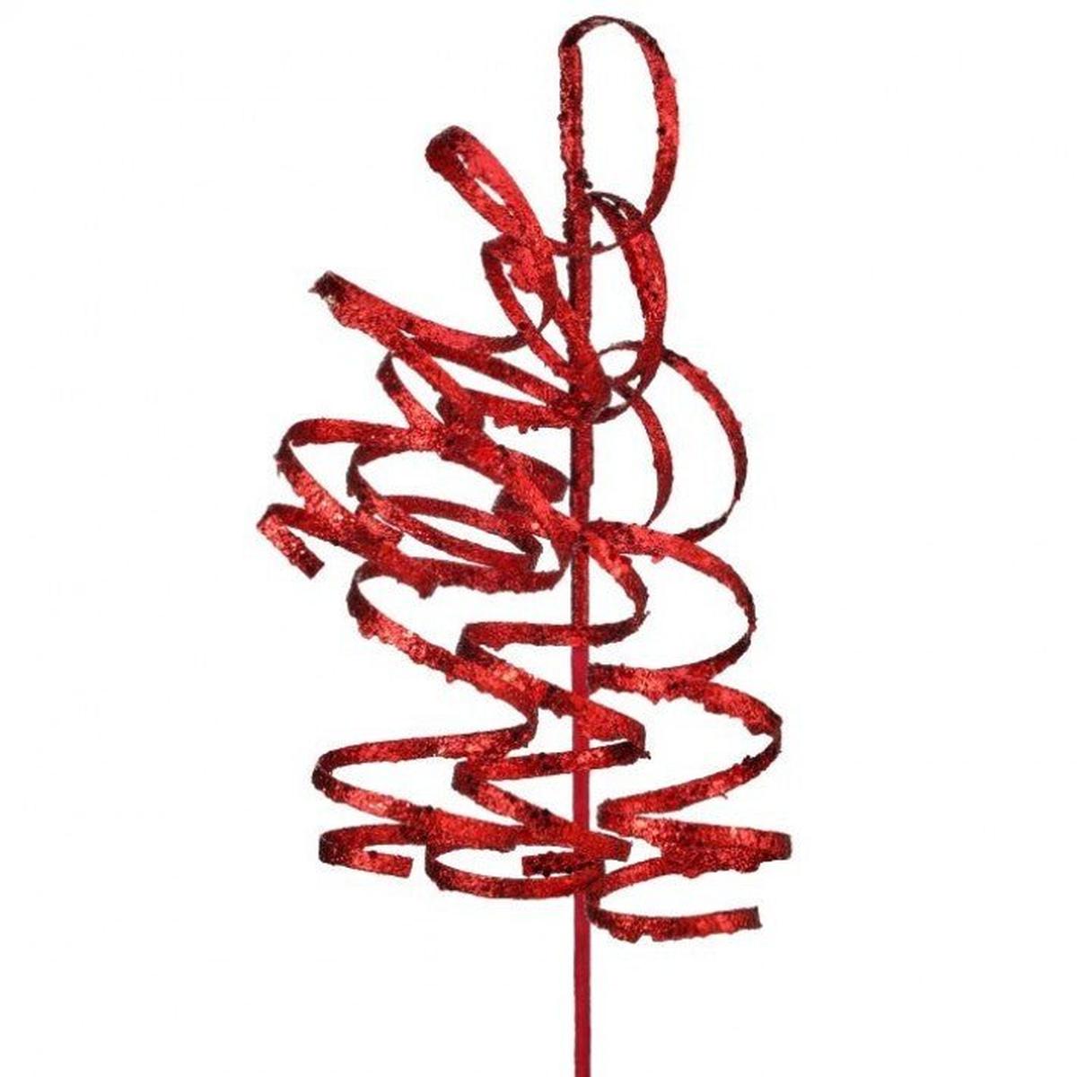 Shop For 26" Glitter Curly Spray: Red at Michelle's aDOORable Creations