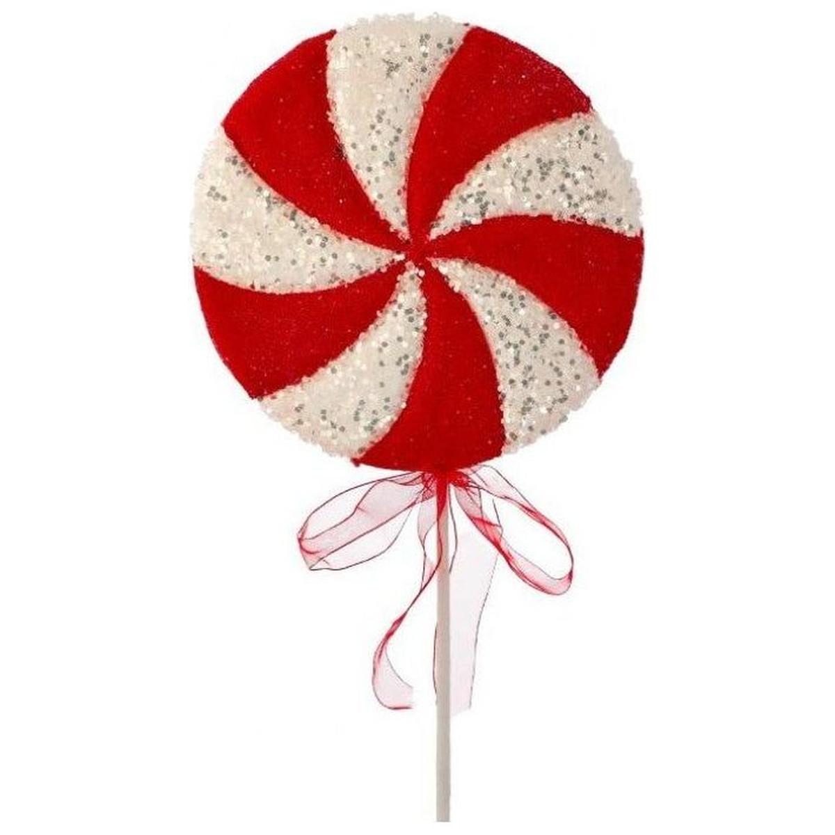 Shop For 26" Iced Sweets Peppermint Lollipop Stick: Red at Michelle's aDOORable Creations