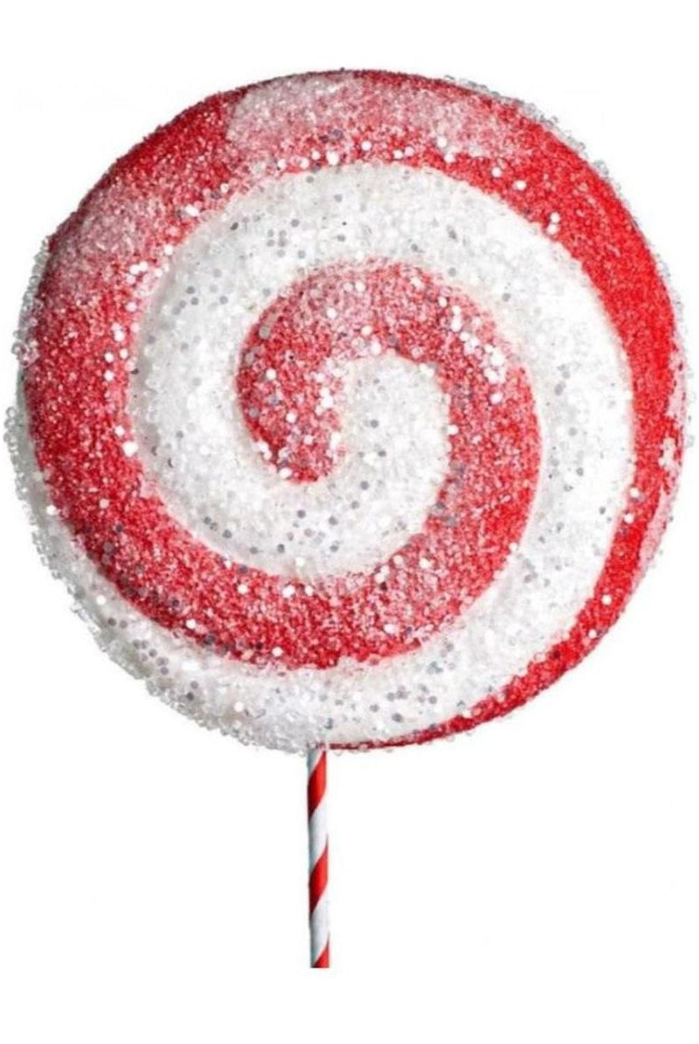 26" Lollipop Ice Pick: Red & White