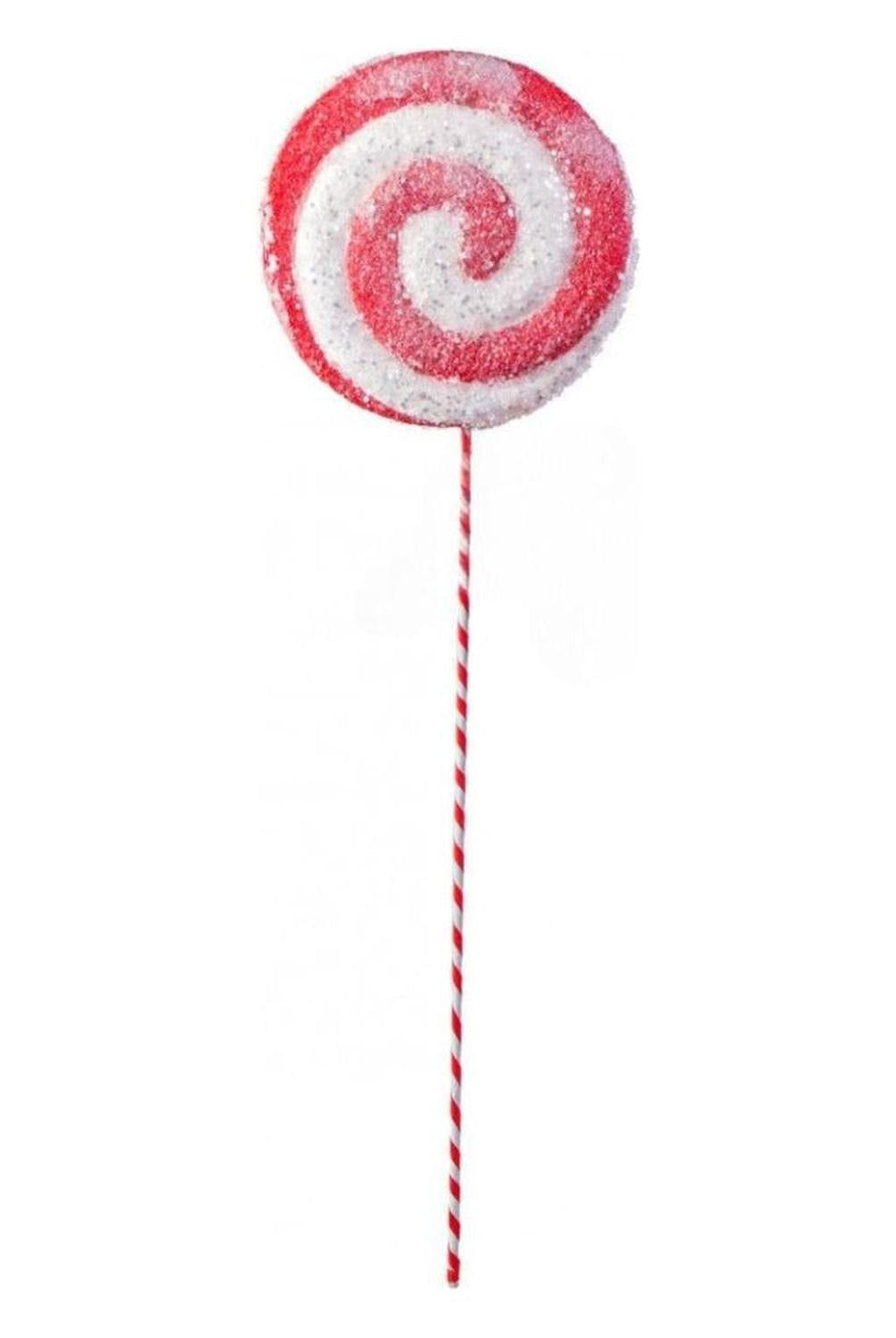 26" Lollipop Ice Pick: Red & White