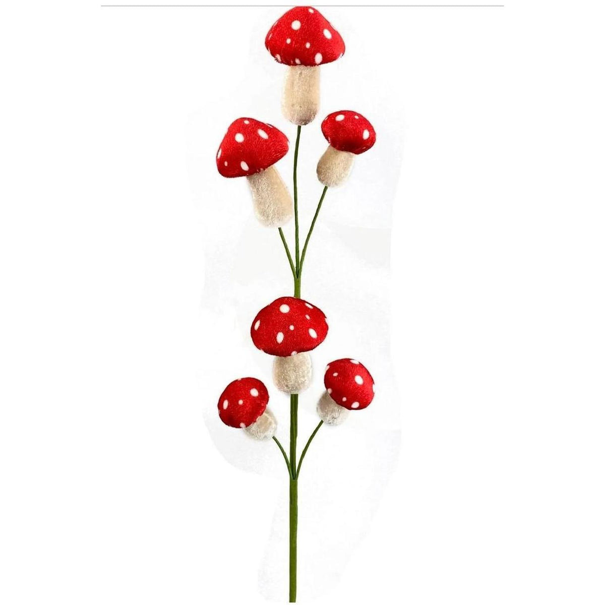 Shop For 26" Polka Dot Mushroom Spray: Red at Michelle's aDOORable Creations