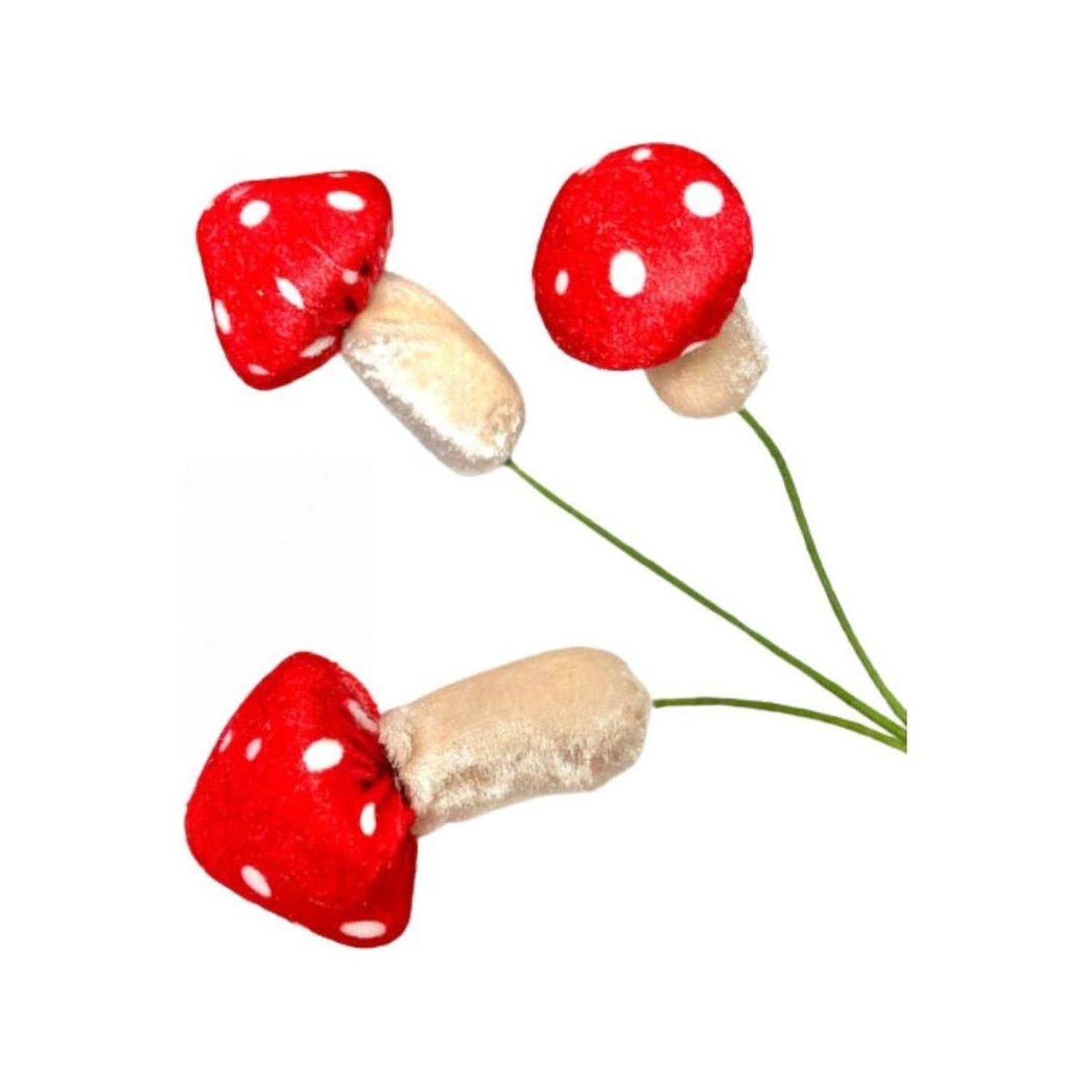 Shop For 26" Polka Dot Mushroom Spray: Red at Michelle's aDOORable Creations