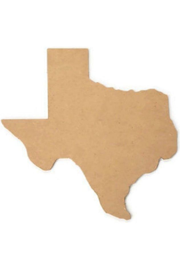 26" Texas Cutouts - Michelle's aDOORable Creations - Unfinished Wood Cutouts