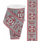 Shop For 2.75" Firefighter Badge Line Ribbon: Grey (10 Yards) at Michelle's aDOORable Creations