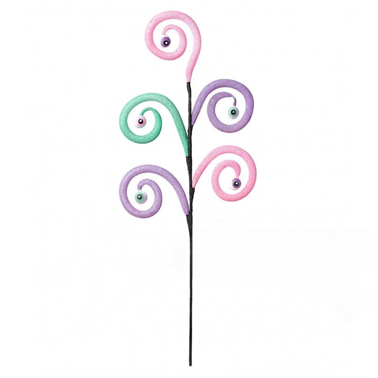 Shop For 28" Eyeballs Spiral Curly Spray: Pink, Purple, Mint at Michelle's aDOORable Creations