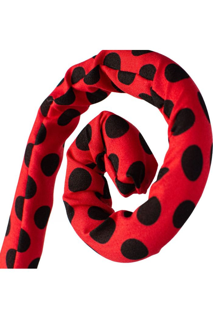 28" Fabric Curly Spray: Red & Black - Michelle's aDOORable Creations - Sprays and Picks