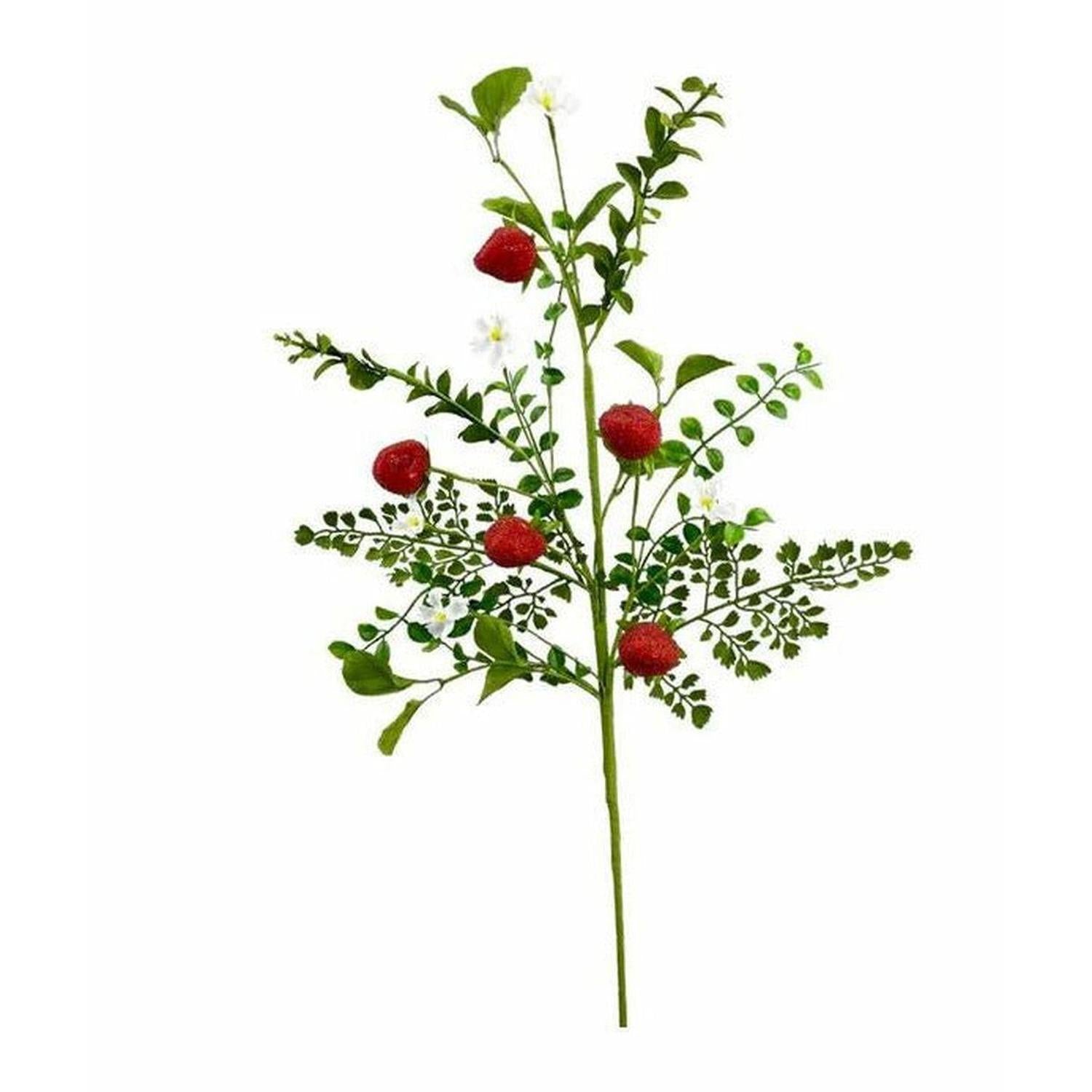 Shop For 28" Strawberry & Fern Spray at Michelle's aDOORable Creations