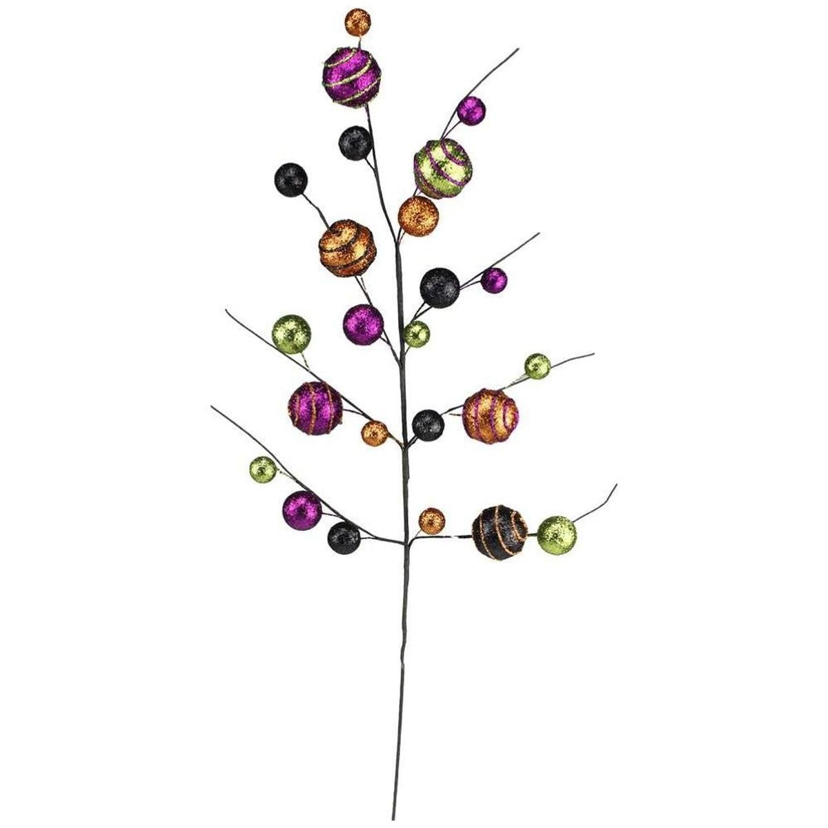 Shop For 29" Whimsical Glittered Ball Spray: Halloween at Michelle's aDOORable Creations