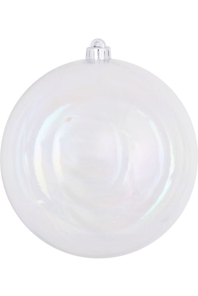 3" Clear Iridescent Ball Ornament (Set of 12) - Michelle's aDOORable Creations - Holiday Ornaments