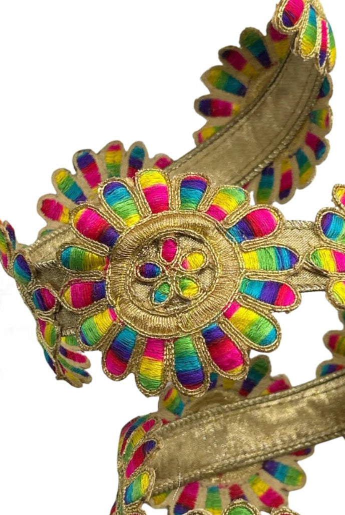 Shop For 3" Disco Daisies Ribbon: Multi (10 Yards) at Michelle's aDOORable Creations