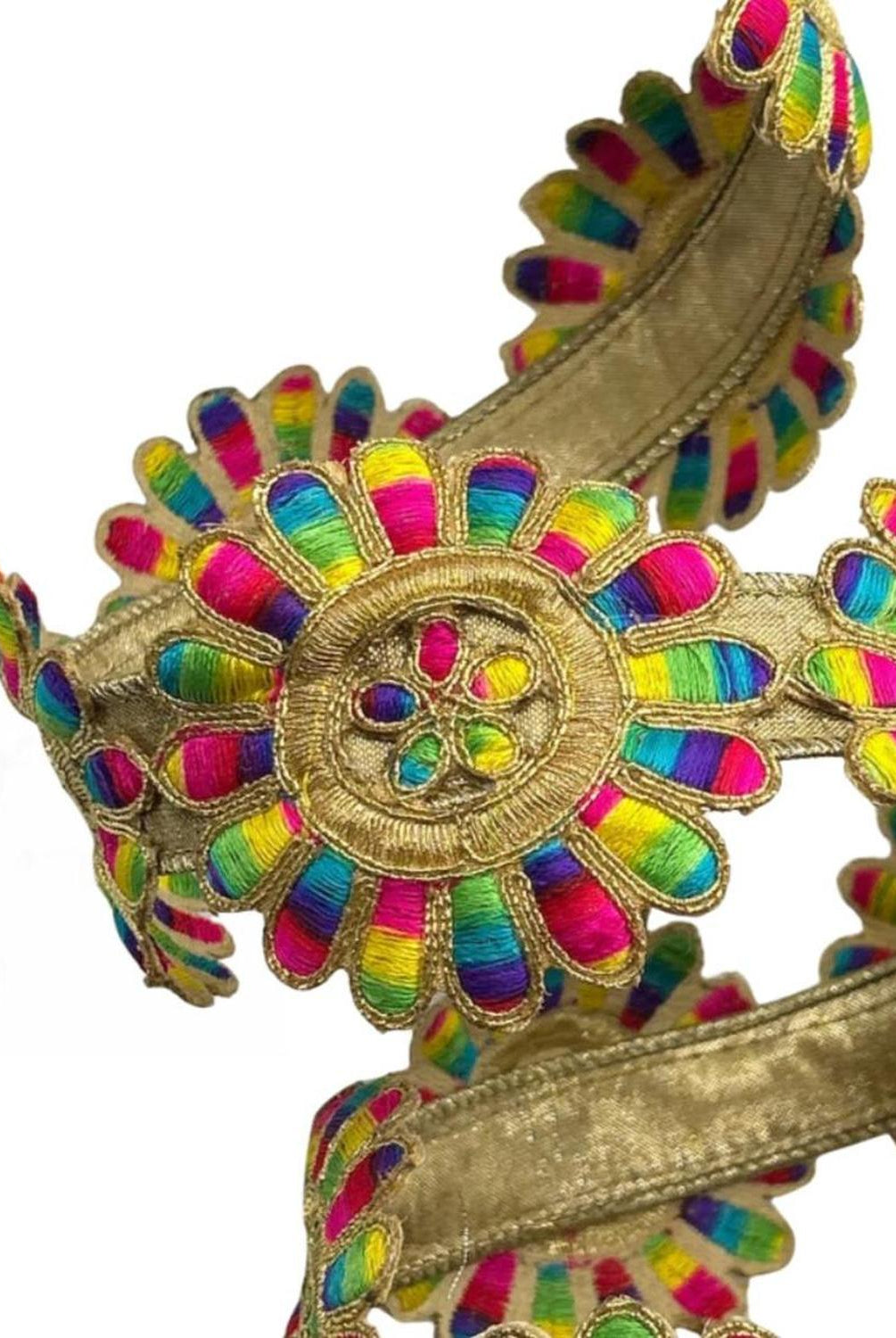 3" Disco Daisies Ribbon: Multi (10 Yards)