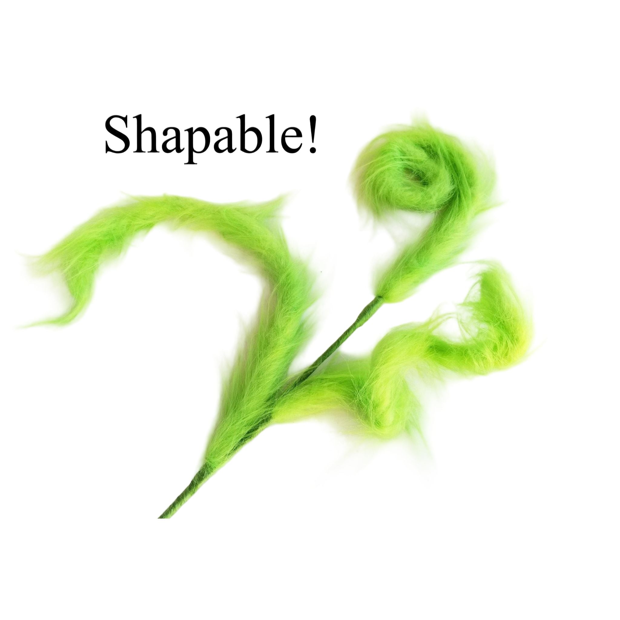 Shop For 30" Furry Spiral Curly Spray: Green at Michelle's aDOORable Creations