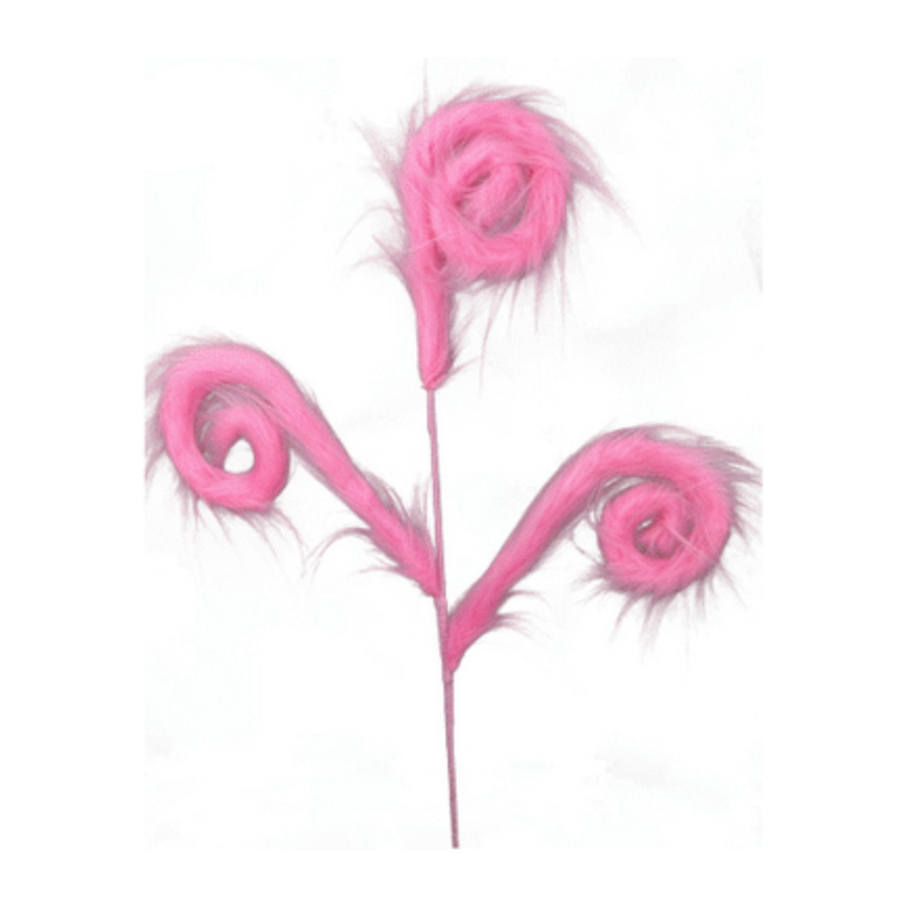 Shop For 30" Furry Spiral Curly Spray: Pink at Michelle's aDOORable Creations