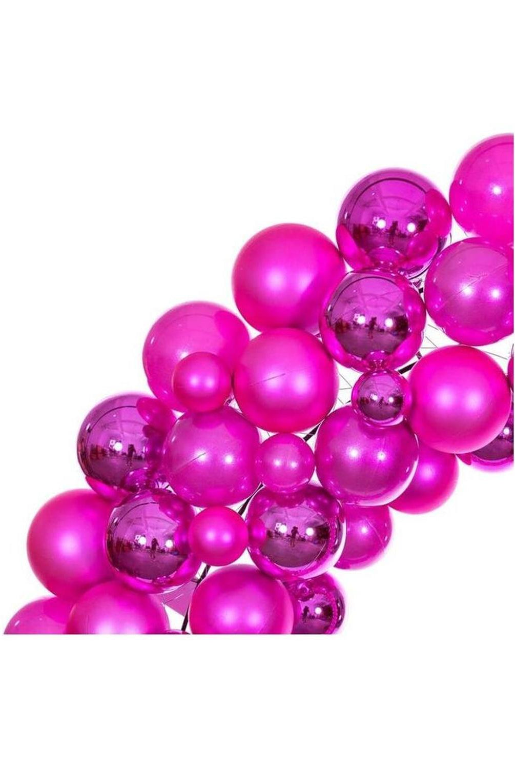 30" Hot Pink Ball Wreath