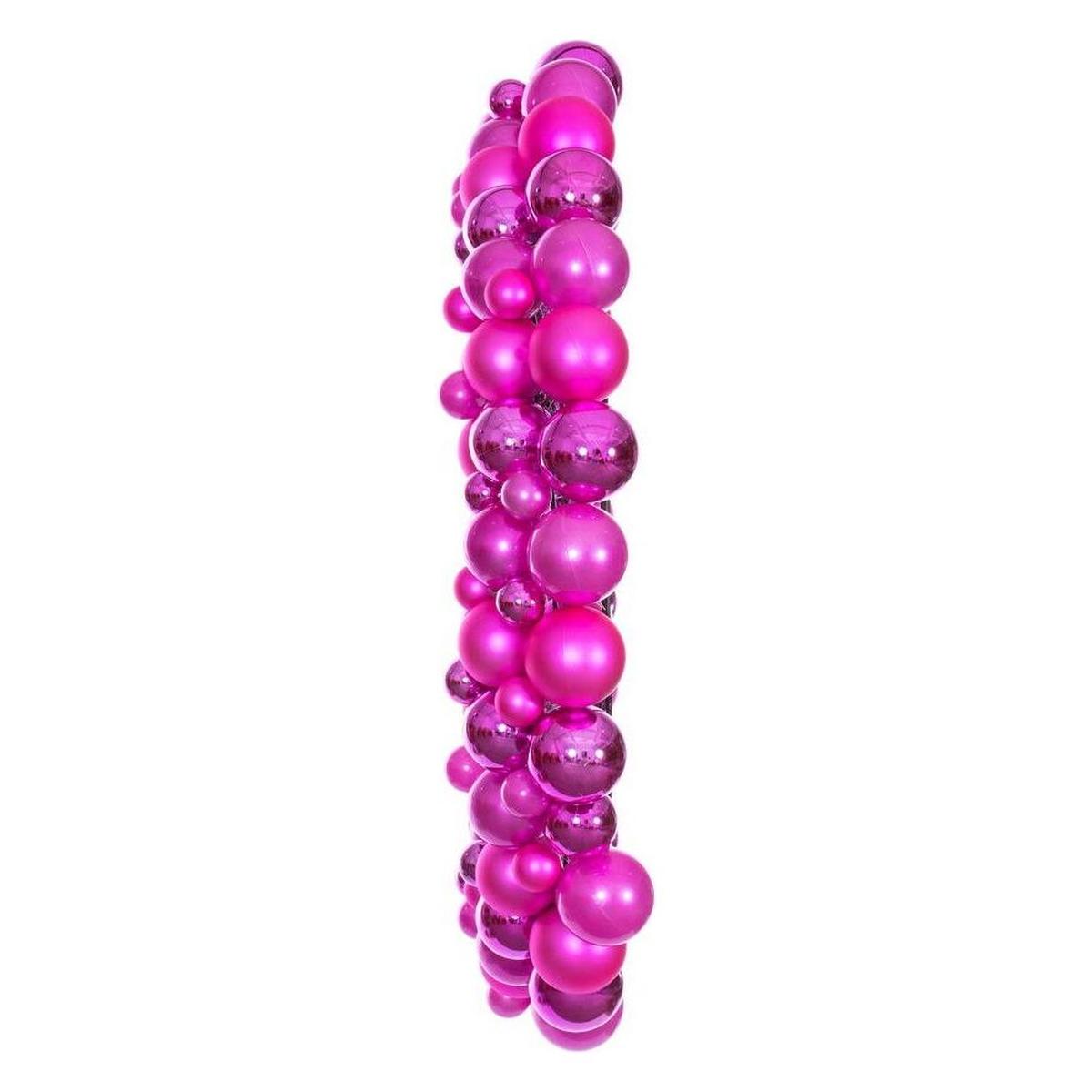 Shop For 30" Hot Pink Ball Wreath at Michelle's aDOORable Creations
