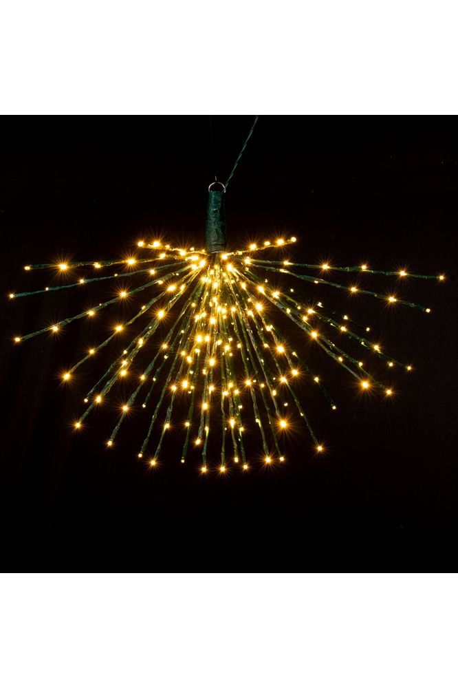 32" Green Starburst: Warm White Lights, Twinkle - Michelle's aDOORable Creations - Christmas Lights